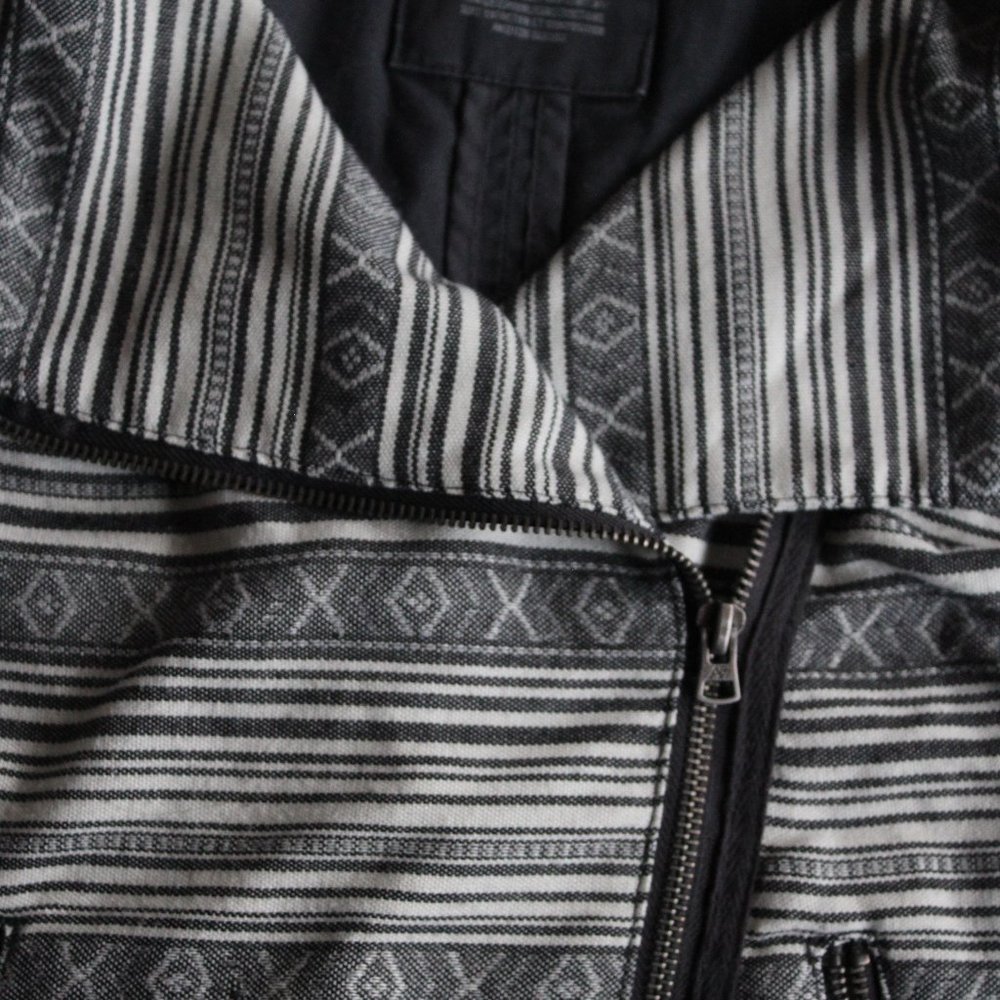 Grey Patterned Motorcycle Jacket - Picture 7 of 8